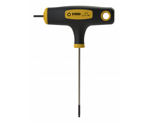 Felo Dupla T‑ručka HEX šrafciger sa kuglastom glavom 2.5 mm x 100 31525360