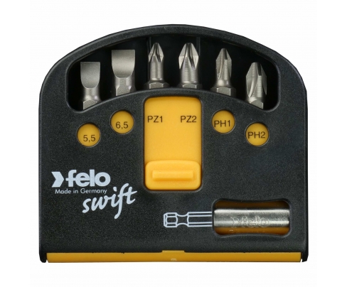 Set sa držačem i bitovima Felo Industrial Swift SL/PH/PZ 02060116 7 kom