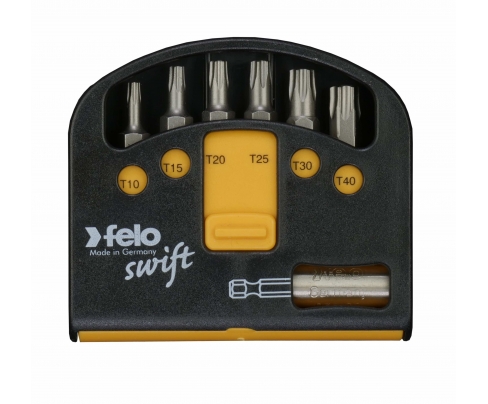 Set bitova Felo Industrial Swift sa držačem TORX 02060316 7 kom