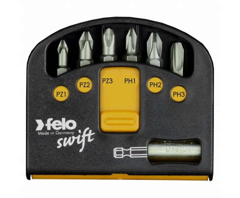 Set sa držačem i bitovima Felo Industrial Swift PH/PZ 02060326 7 kom