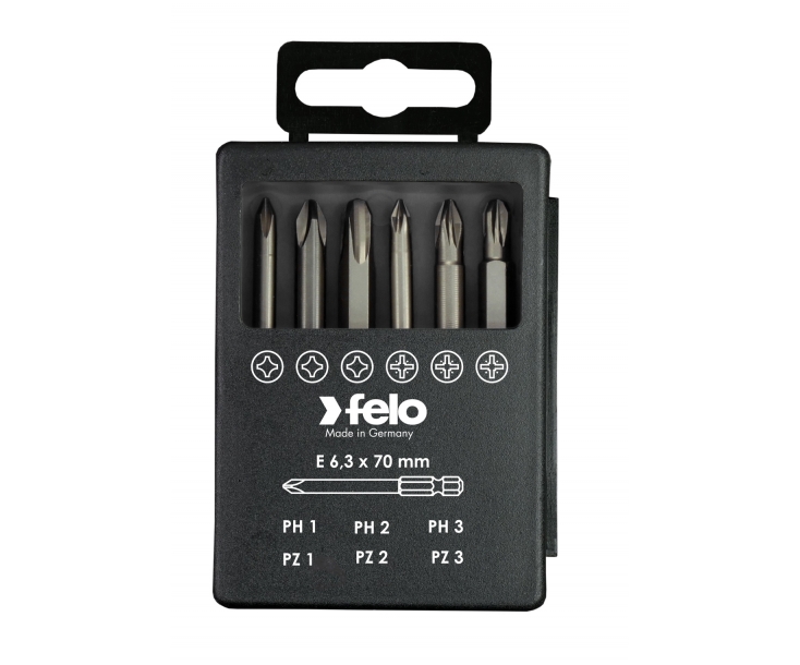 Set bitova Felo Industrial Bit-box Profi 73 mm PH/PZ 03291716 6 kom