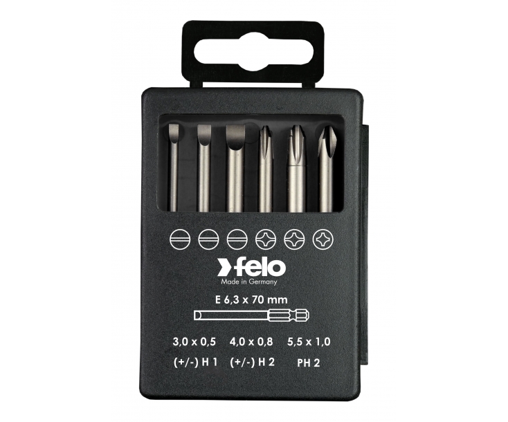 Set bitova Felo Industrial Bit-box Profi 73 mm SL/PH/XENO 03292716 6 kom