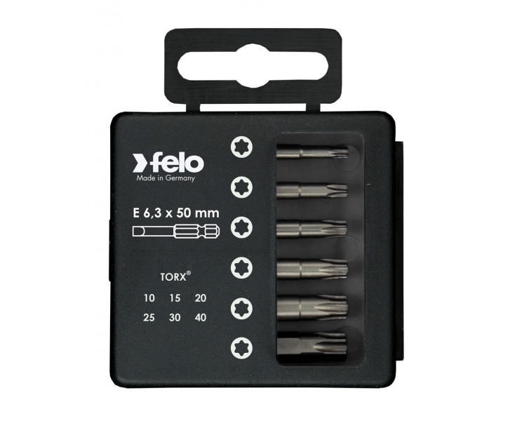 Set bitova Felo Industrial Bit-box Profi 50 mm TORX 03691516 6 kom