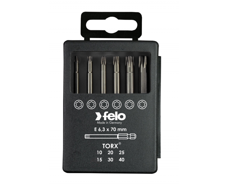 Set bitova Felo Industrial Bit-box Profi 73 mm TORX 03691716 6 kom