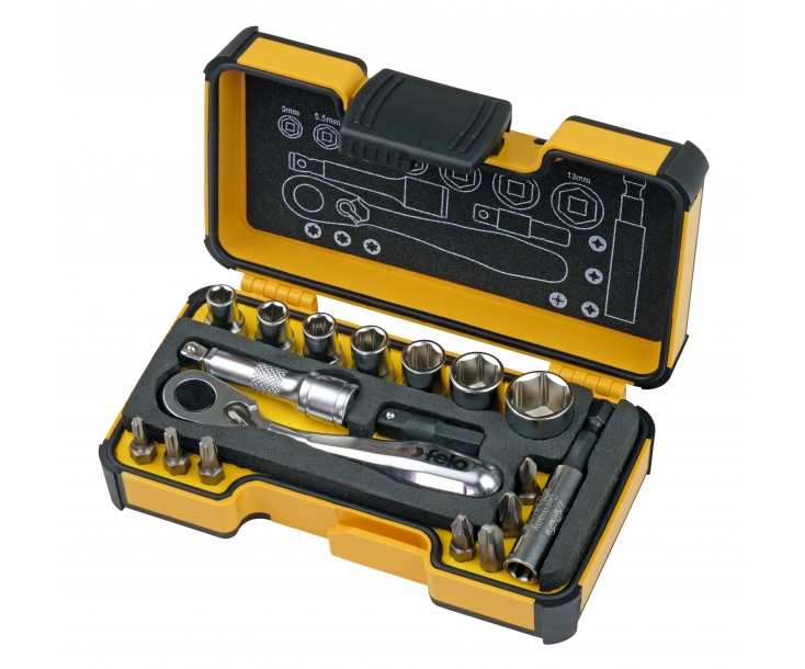 Set alata Felo XS-Strongbox XS 18 sa čegrtaljkom PH/PZ/TX/SW/MS 05771806 18 kom