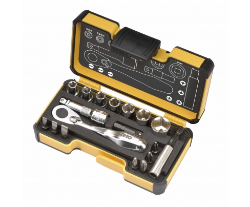 Set alata Felo XS-Strongbox XS sa čegrtaljkom SL/PH/SQ 05771856 18 kom