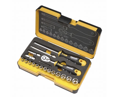 Set alata Felo XL-Strongbox R-GO 19 sa čegrtaljkom SW/MS 05781906 19 kom