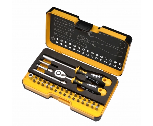 Set alata Felo XL-Strongbox R-GO 36 sa čegrtaljkom SL/HEX/PH/PZ/TX/SQ/SP 05783606 36 kom