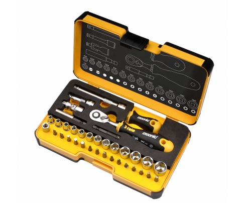 Set alata Felo XL-Strongbox R-GO XL sa čegrtaljkom SL/HEX-Nut/HEX/PH/PZ/TX/SQ 05783616 36 kom