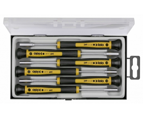 Set precizni šrafcigera HEX-nut Felo 24996166 6 kom