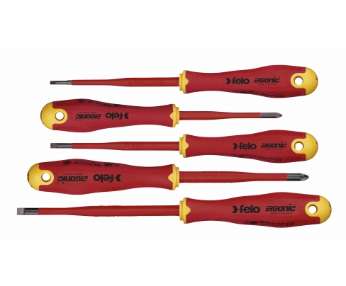 Set dielektrični šrafcigeri Felo Ergonic VDE E-slim SL/PZ 41385398 5 kom