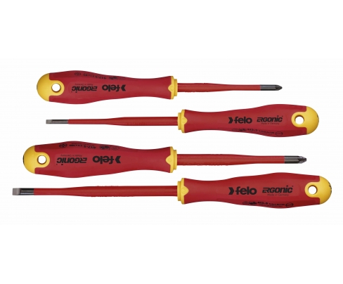 Set dielektrični šrafcigeri Felo Ergonic VDE E-slim SL/Z 41784198 4 kom