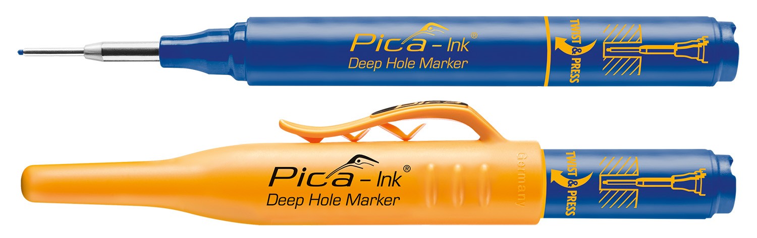 Građevinski marker Pica - Ink plavi 150/41 za duboke rupe